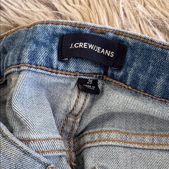 J.Crew Slim Broken-In Boyfriend Jeans Distressed Size 25 Light Blue - Picture 8 of 8